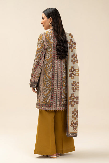 Beechtree Lawn 3pc Unstitched - Mustard