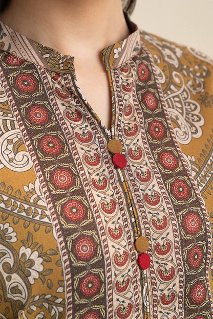 Beechtree Lawn 3pc Unstitched - Mustard
