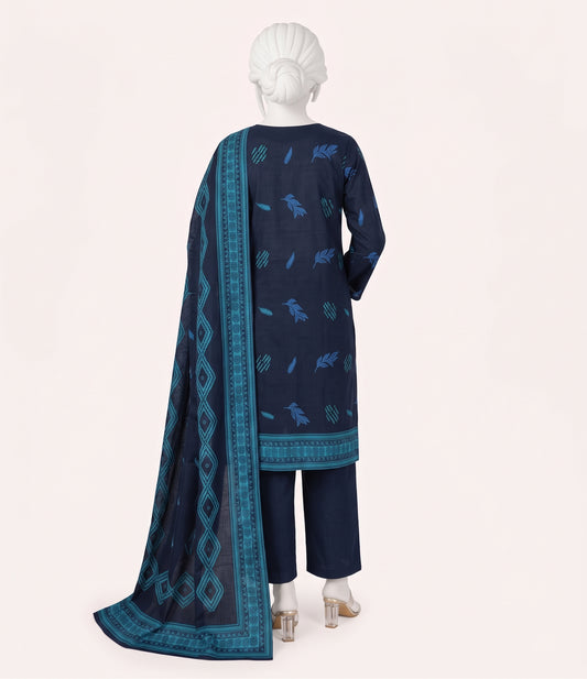 shot of the J. Naqeesh Buna Jacquard Suit Midnight Blue