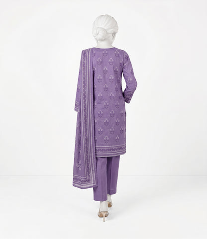 shot of the J. Naqeesh Buna Jacquard Suit Purple