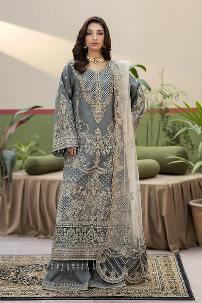 shot of the Imrozia Sukoon Organza Grey replica