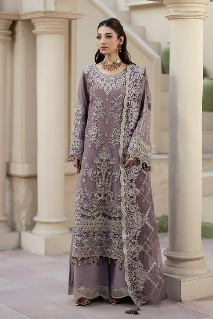 shot of the Imrozia Zehraab Organza Mauve replica