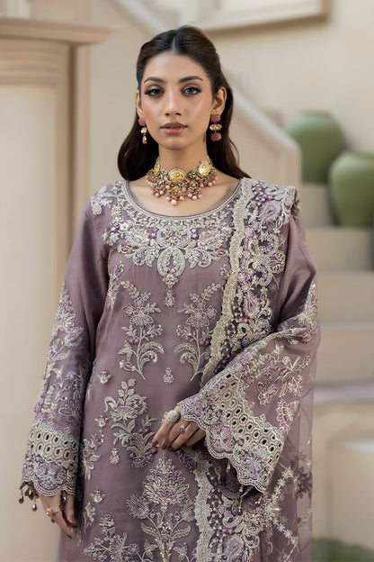 shot of the Imrozia Zehraab Organza Mauve replica