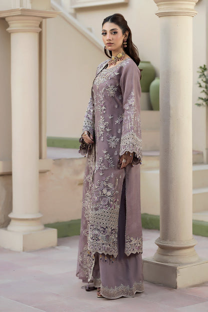 shot of the Imrozia Zehraab Organza Mauve replica
