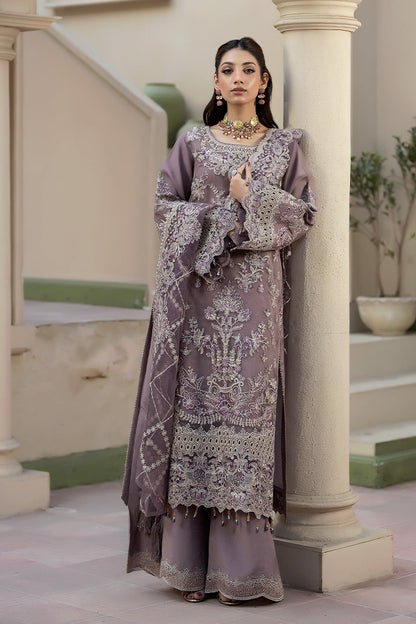shot of the Imrozia Zehraab Organza Mauve replica