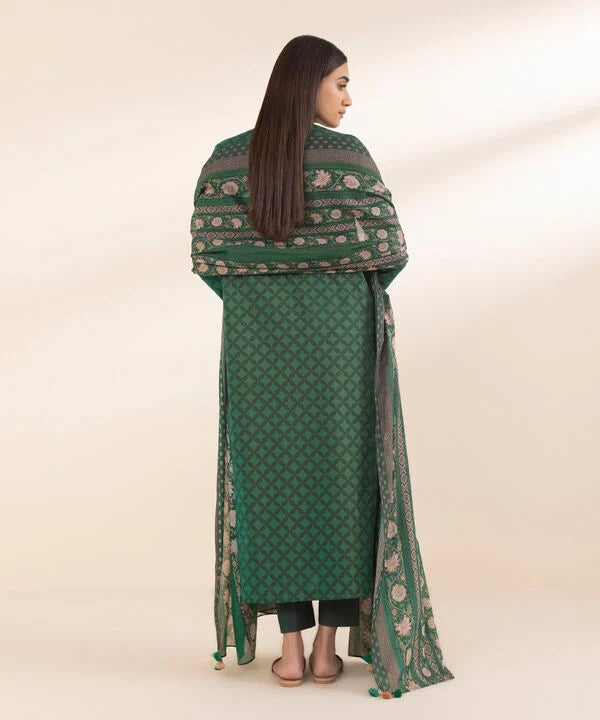 Green | Sapphire 3Pc Unstitched Lawn Suit