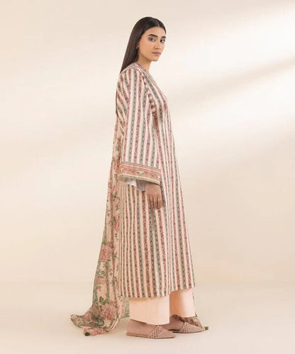 Baby Pink | Sapphire 3Pc Unstitched Lawn Suit