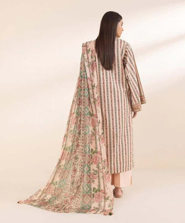 Baby Pink | Sapphire 3Pc Unstitched Lawn Suit