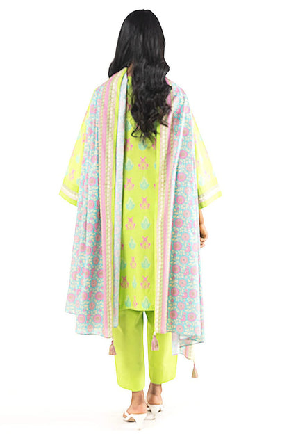 Green | Alkaram 2pc Unstitched Lawn Suit