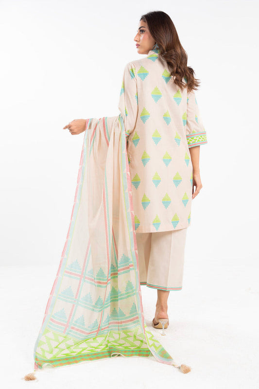 Off White | Alkaram 2pc Unstitched Lawn Suit