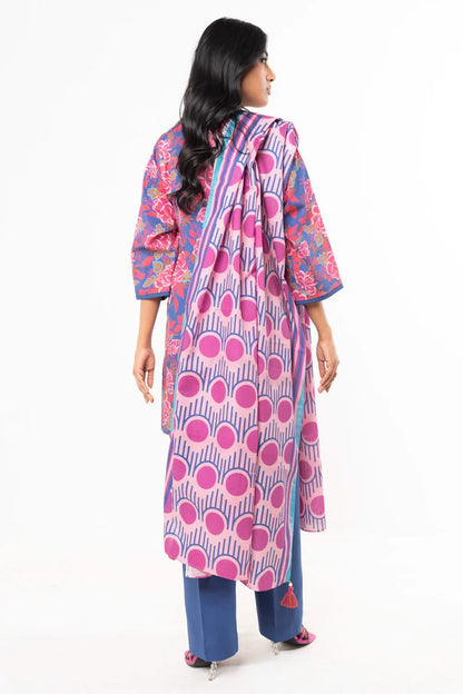 Alkaram 3pc Unstitched Khaddar Suit | Blue