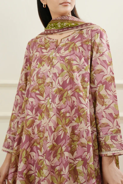 Ivory | Saya 3pc Unstitched Lawn Suit