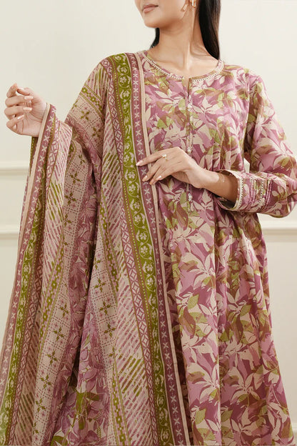 Ivory | Saya 3pc Unstitched Lawn Suit