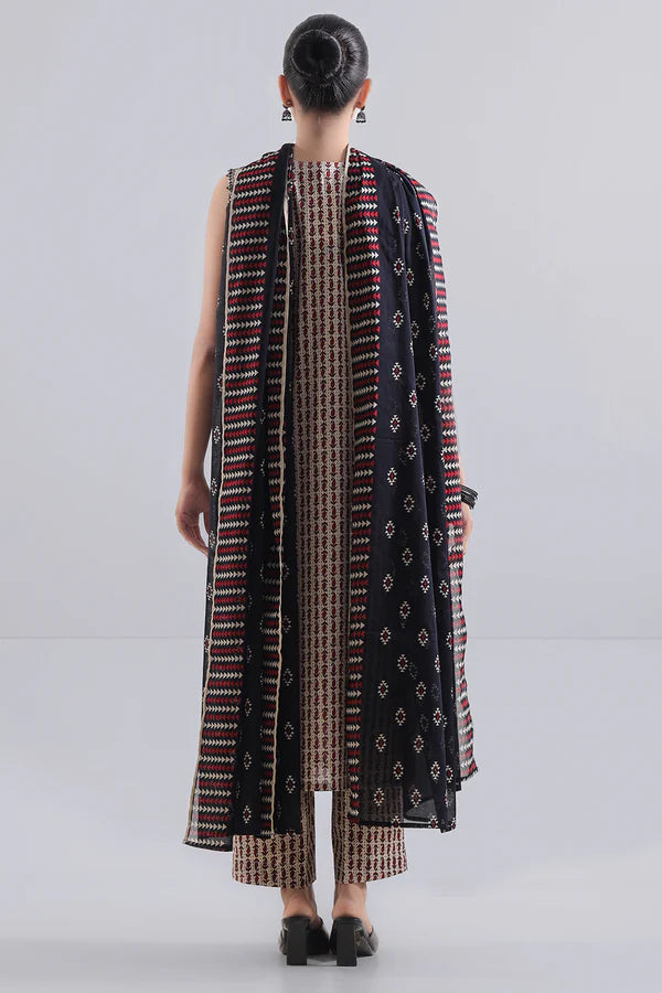Beige | Saya 2PC Unstitched Lawn Suit