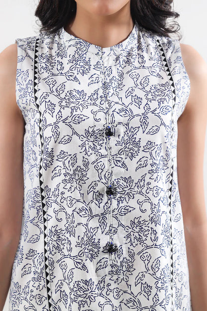 Beige| Saya 2PC Unstitched Lawn Suit