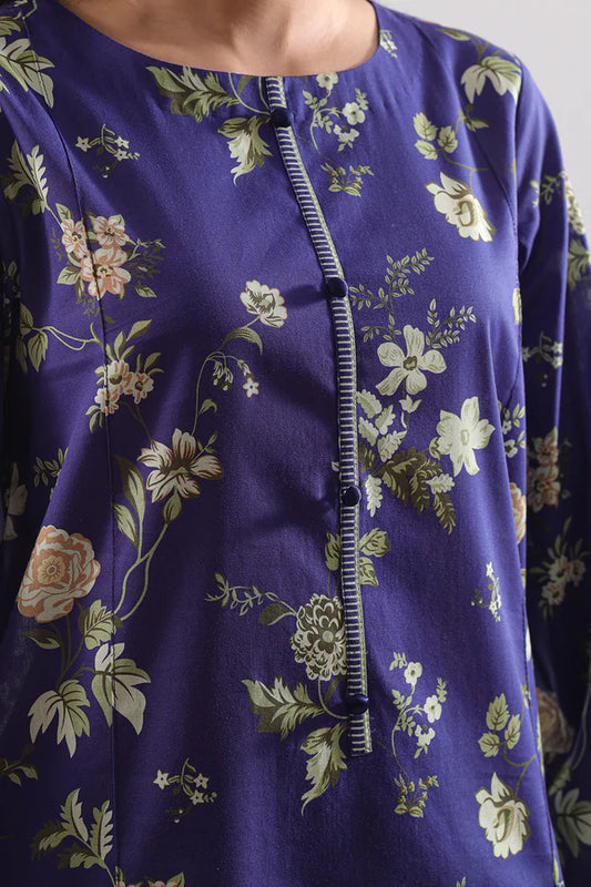 Blue | Saya 3pc Unstitched Lawn Suit