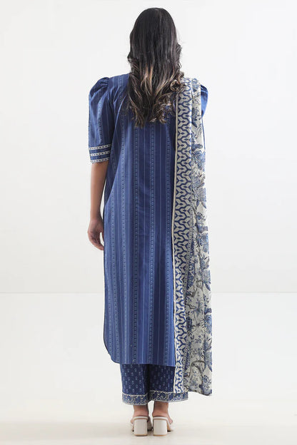 Blue | Saya 2PC Unstitched Lawn Suit