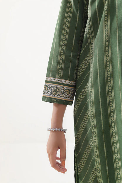 Green| Saya 2PC Unstitched Lawn Suit