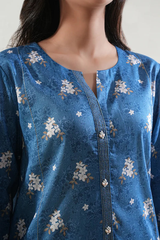 Blue | Saya 3pc Unstitched Lawn Suit