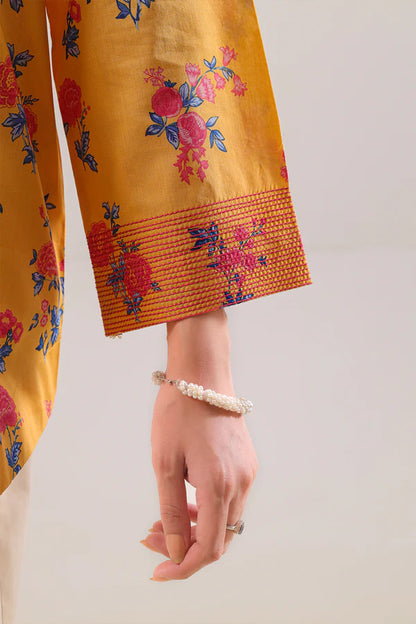 Mango Yellow | Saya 3pc Unstitched Lawn Suit