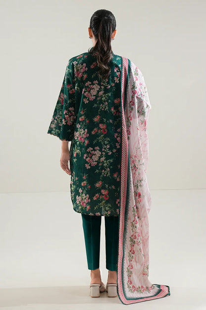Green | Saya 3pc Unstitched Lawn Suit