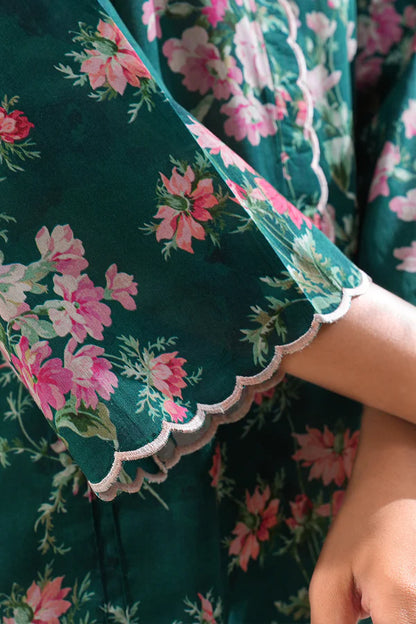 Green | Saya 3pc Unstitched Lawn Suit