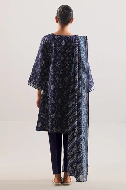 Blue | Saya 3pc Unstitched Lawn Suit