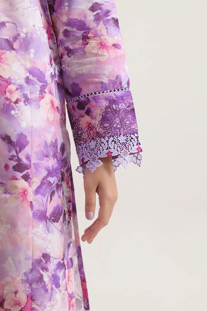 Lilac | Saya 3pc Unstitched Lawn Suit