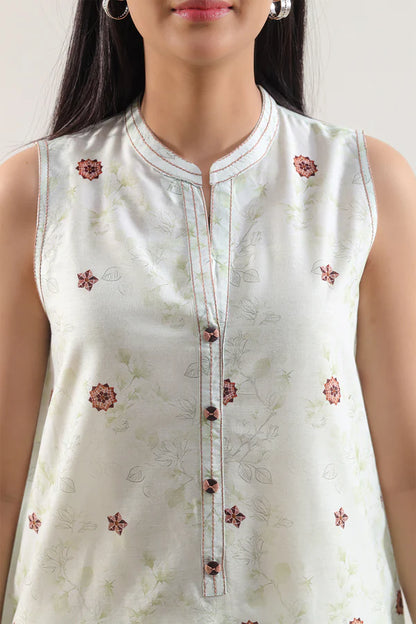 Ivory | Saya 3pc Unstitched Lawn Suit