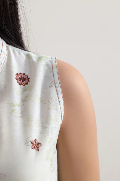 Ivory | Saya 3pc Unstitched Lawn Suit