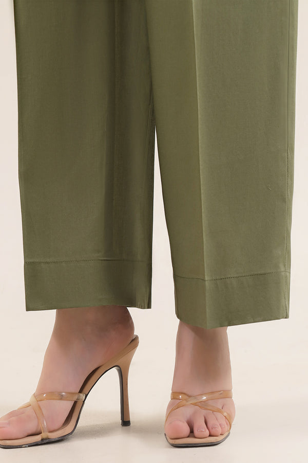 Sage Green Saya Cotton Jacquard 3pc suit worn by model showcasing luxury unstitched tailoring.