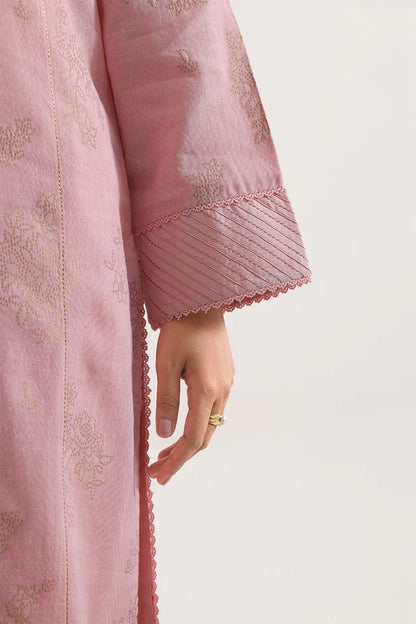 Light Pink | Saya 3pc Unstitched Cotton Jacquard 3-Piece