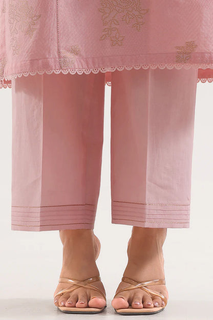 Light Pink | Saya 3pc Unstitched Cotton Jacquard 3-Piece