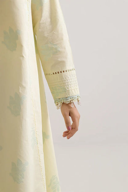 Saya Cotton Jacquard 3pc - Pastel Yellow