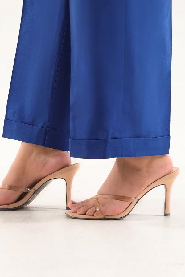 Blue | Saya 3pc Unstitched Cotton Jacquard 3-Piece