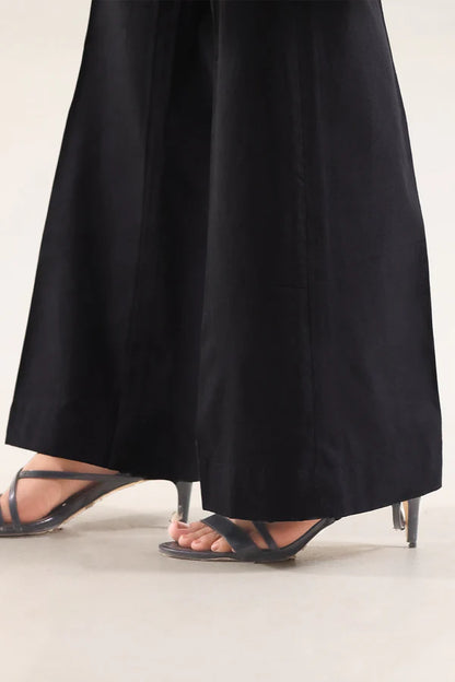 Black | Saya 3pc Unstitched Cotton Jacquard 3-Piece