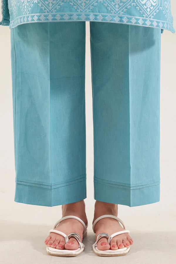 Saya Cotton Jacquard 3pc - Sky Blue