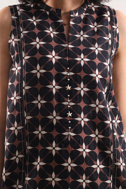 Saya 3pc Unstitched Khaddar Suit | Black