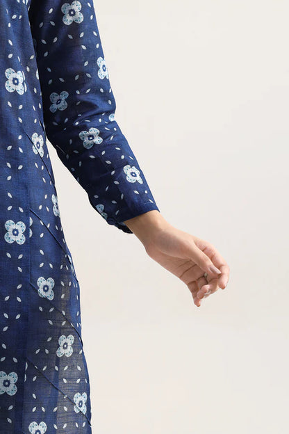 Blue | Saya 3pc Unstitched Lawn Suit