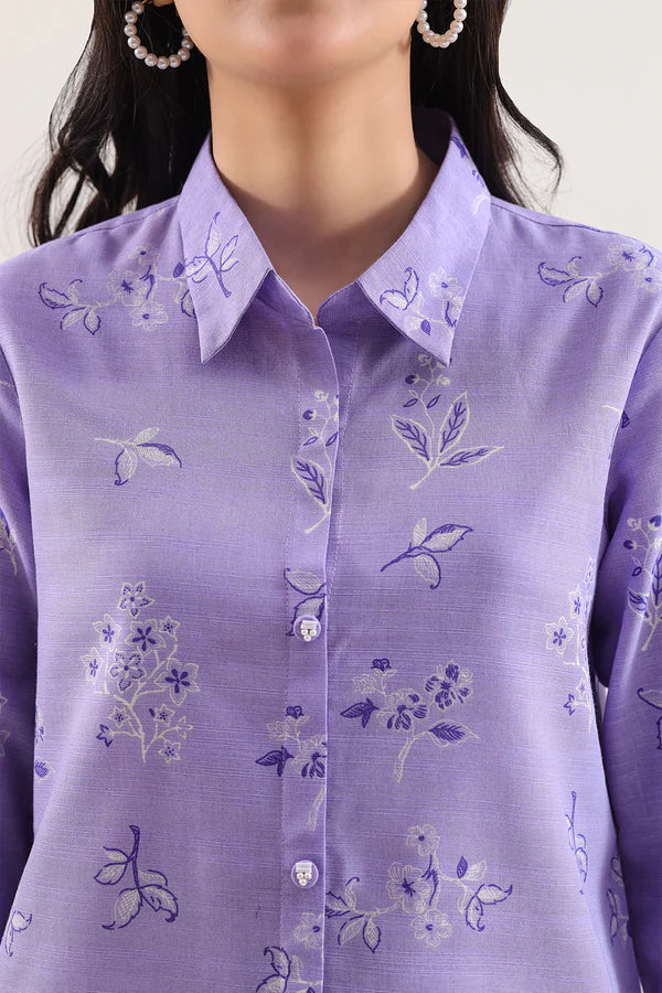 Close-up of the Khaddar weave texture on the Saya 3pc Unstitched Khaddar Suit