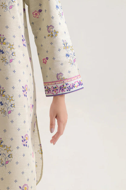 Close-up of the Khaddar weave texture on the Saya 3pc Unstitched Khaddar Suit