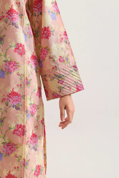 Peach | Saya 3pc Unstitched Lawn Suit