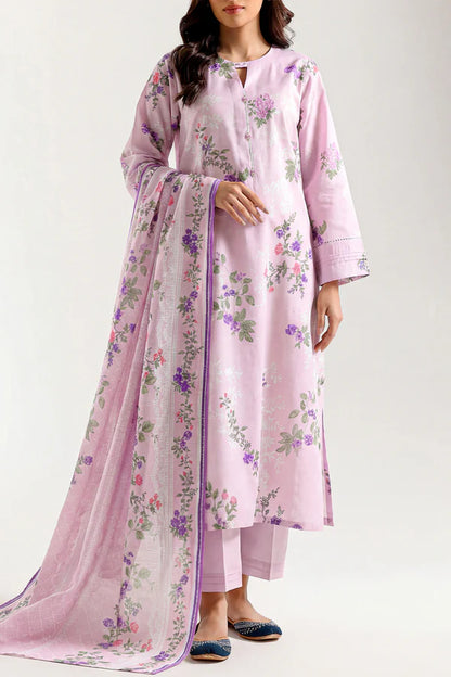 Pink | Saya 3pc Unstitched Lawn Suit