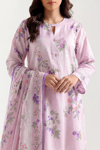 Pink | Saya 3pc Unstitched Lawn Suit