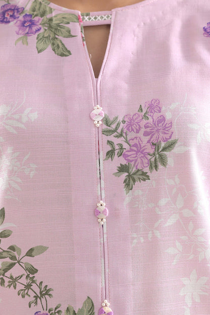 Pink | Saya 3pc Unstitched Lawn Suit