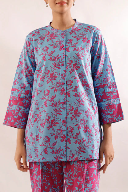 Saya 2pc Unstitched Lawn Suit | Blue