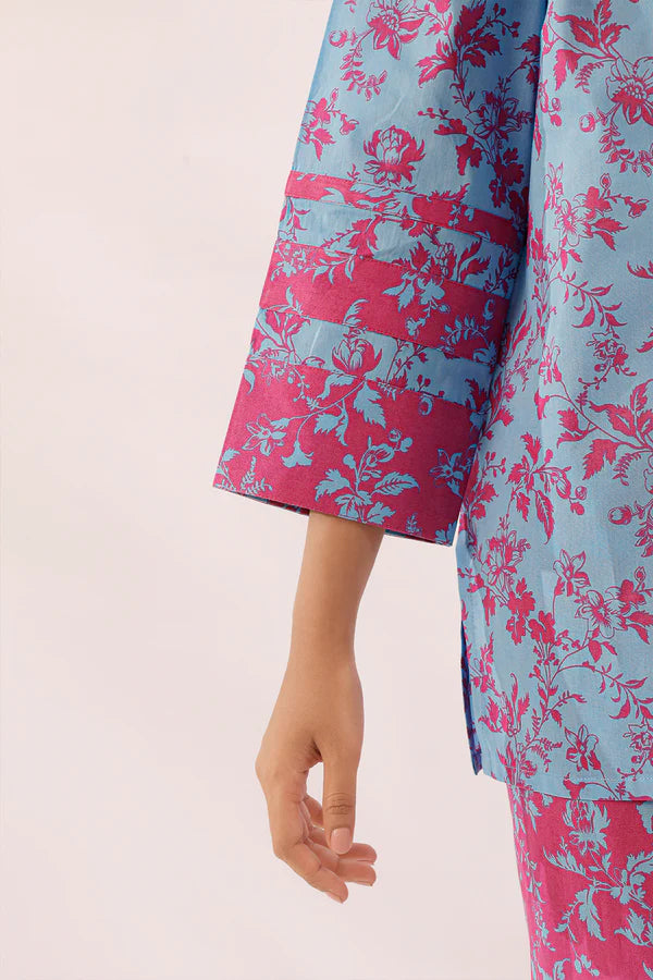 Saya 2pc Unstitched Lawn Suit | Blue