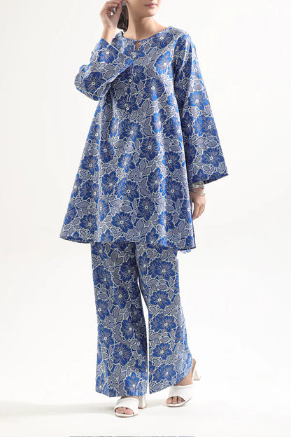 Saya 2pc Unstitched Lawn Suit | Blue