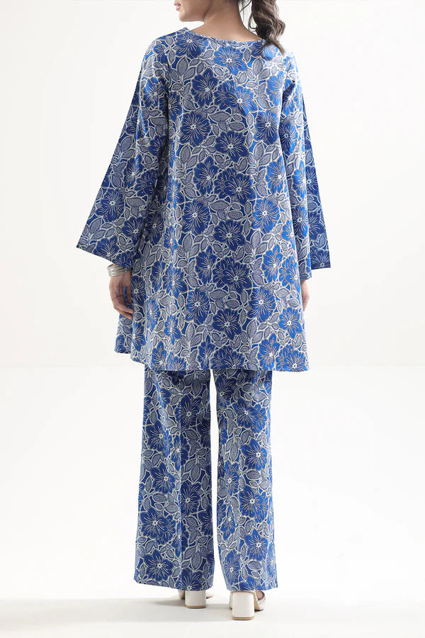 Saya 2pc Unstitched Lawn Suit | Blue