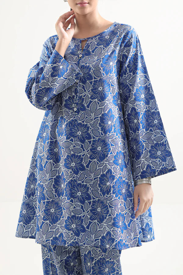 Saya 2pc Unstitched Lawn Suit | Blue